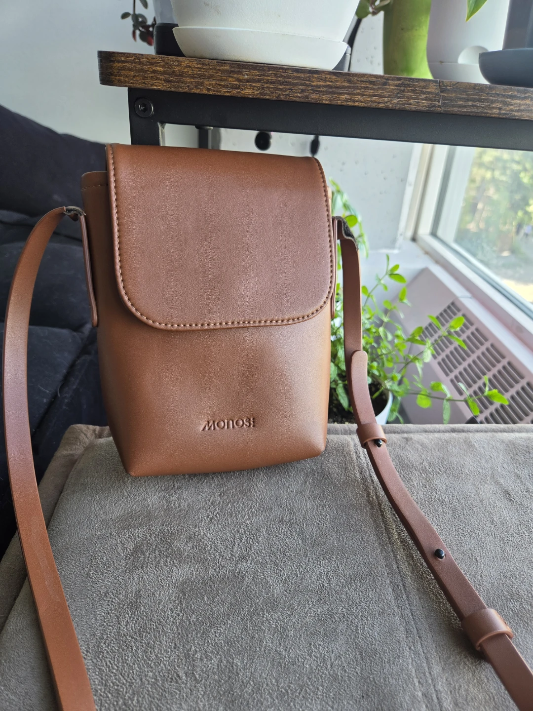 Monos Metro Mini Crossbody Bag - Brown