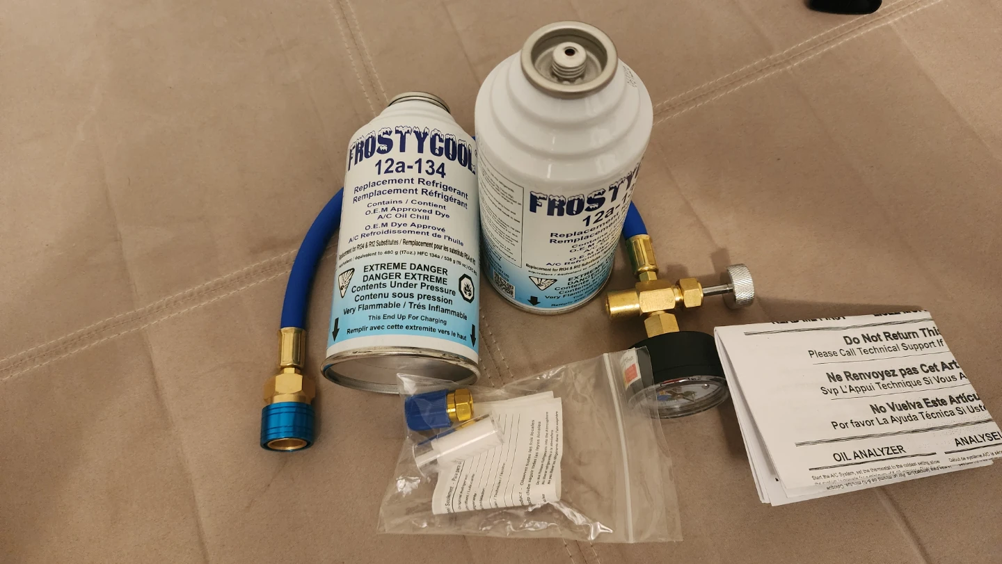 frostycool 12a-r134 A/C Refrigerant kit