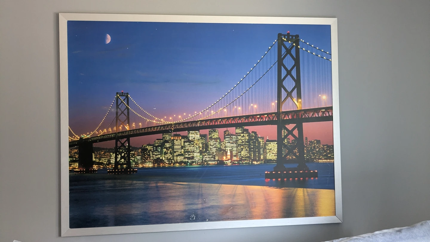 Framed San Francisco Bay Bridge Art