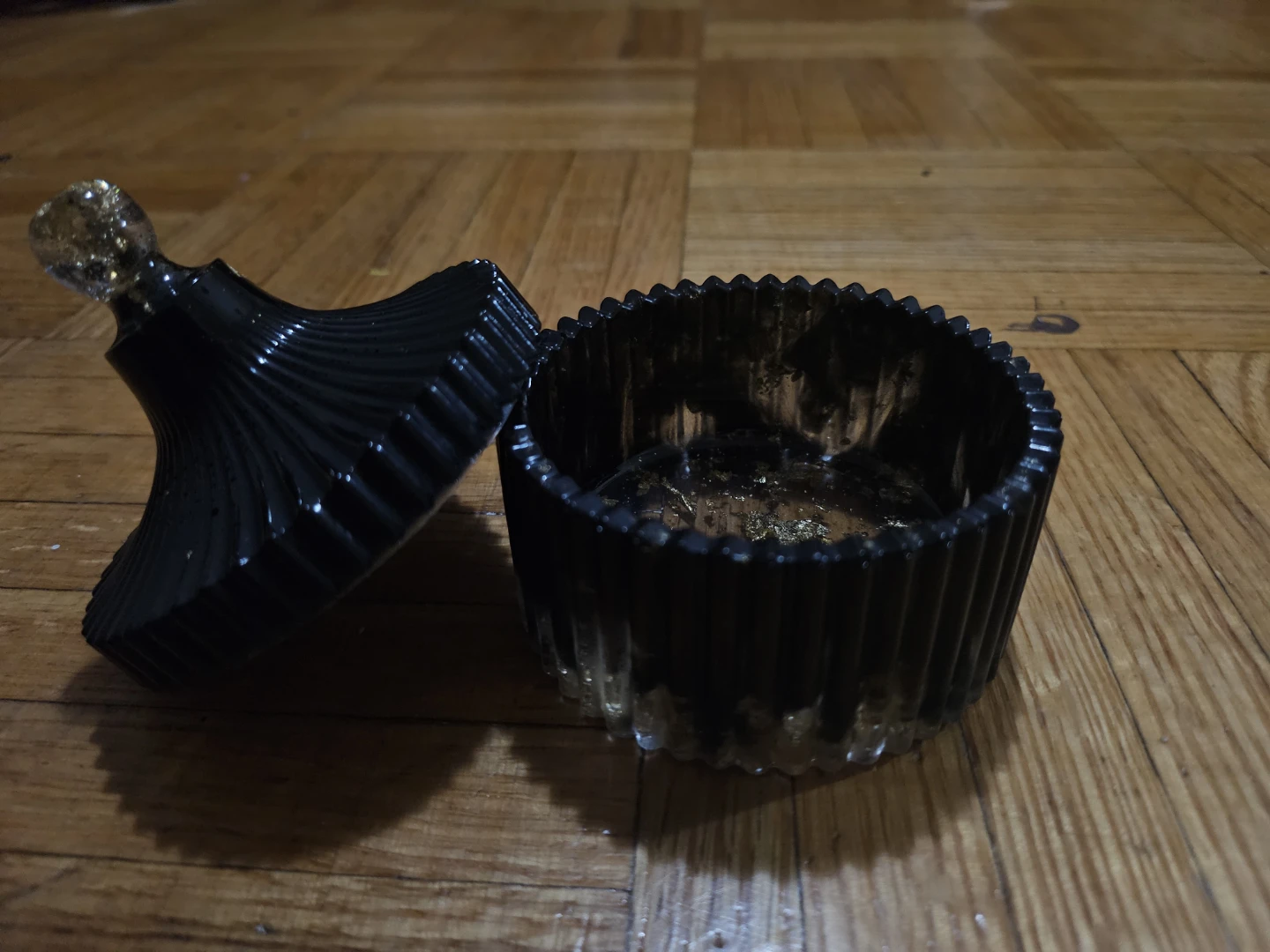 RESIN Black Decorative Jewelry Box with Lid - photo 2