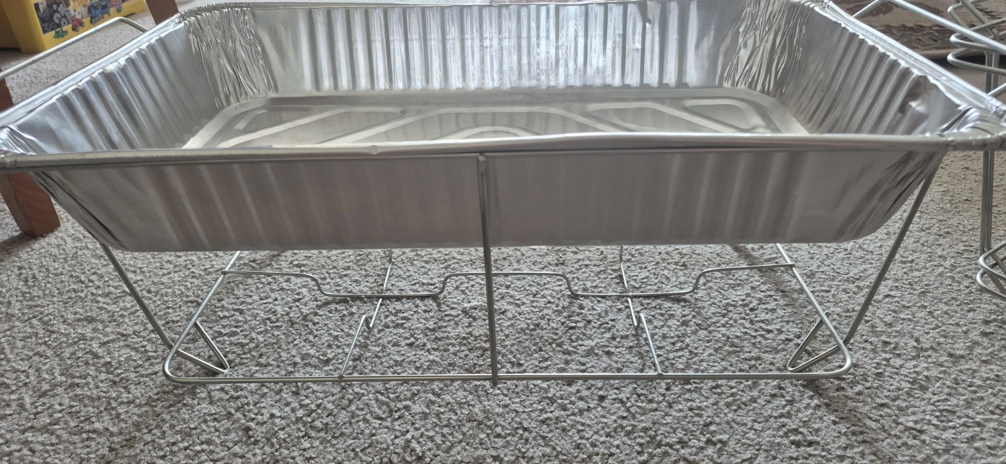 Aluminum Roasting Pan with Wire Rack - photo 2