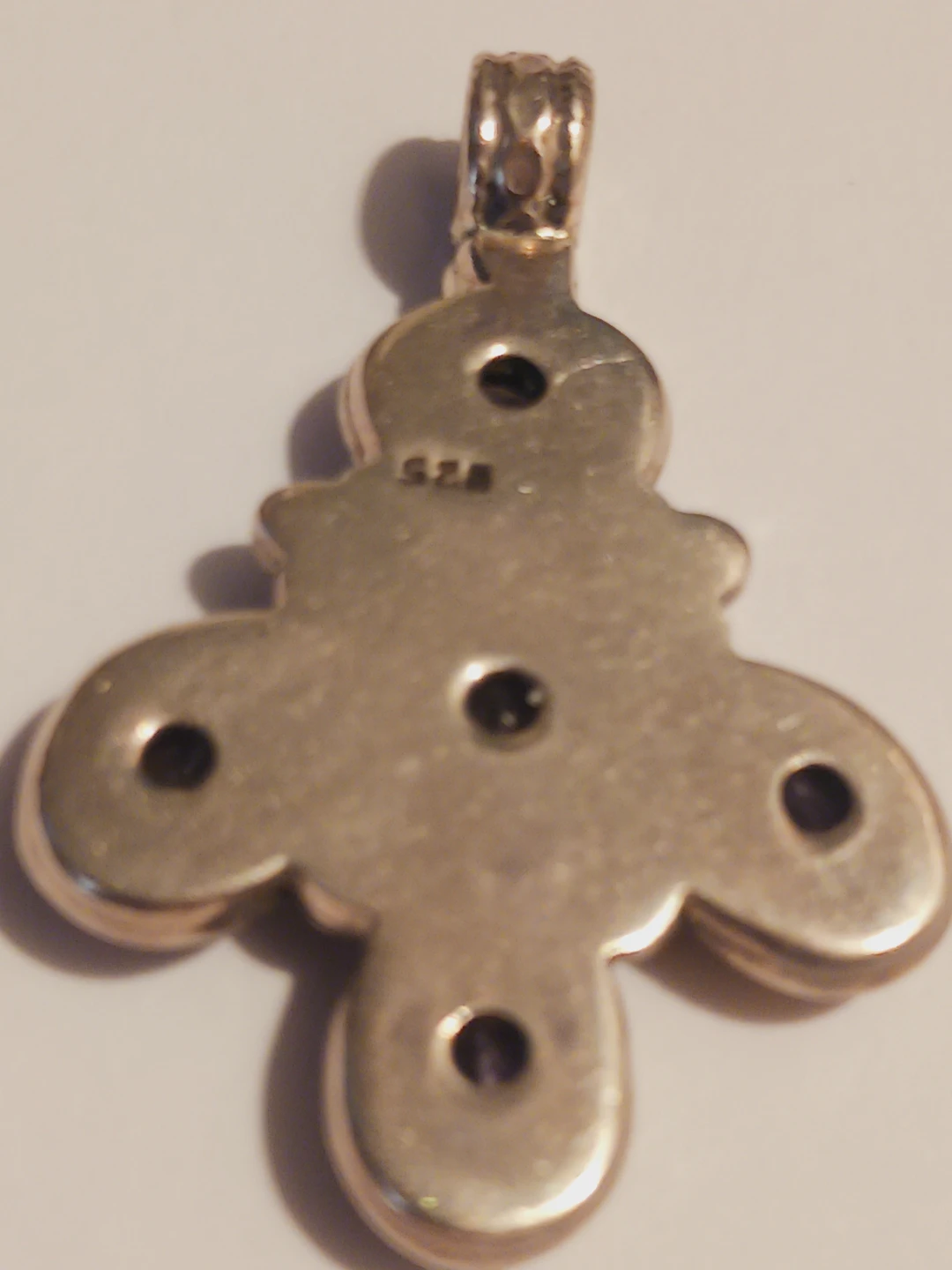 Gorgeous Sterling Silver 925 Stamped Amethyst Stone Pendant - photo 4