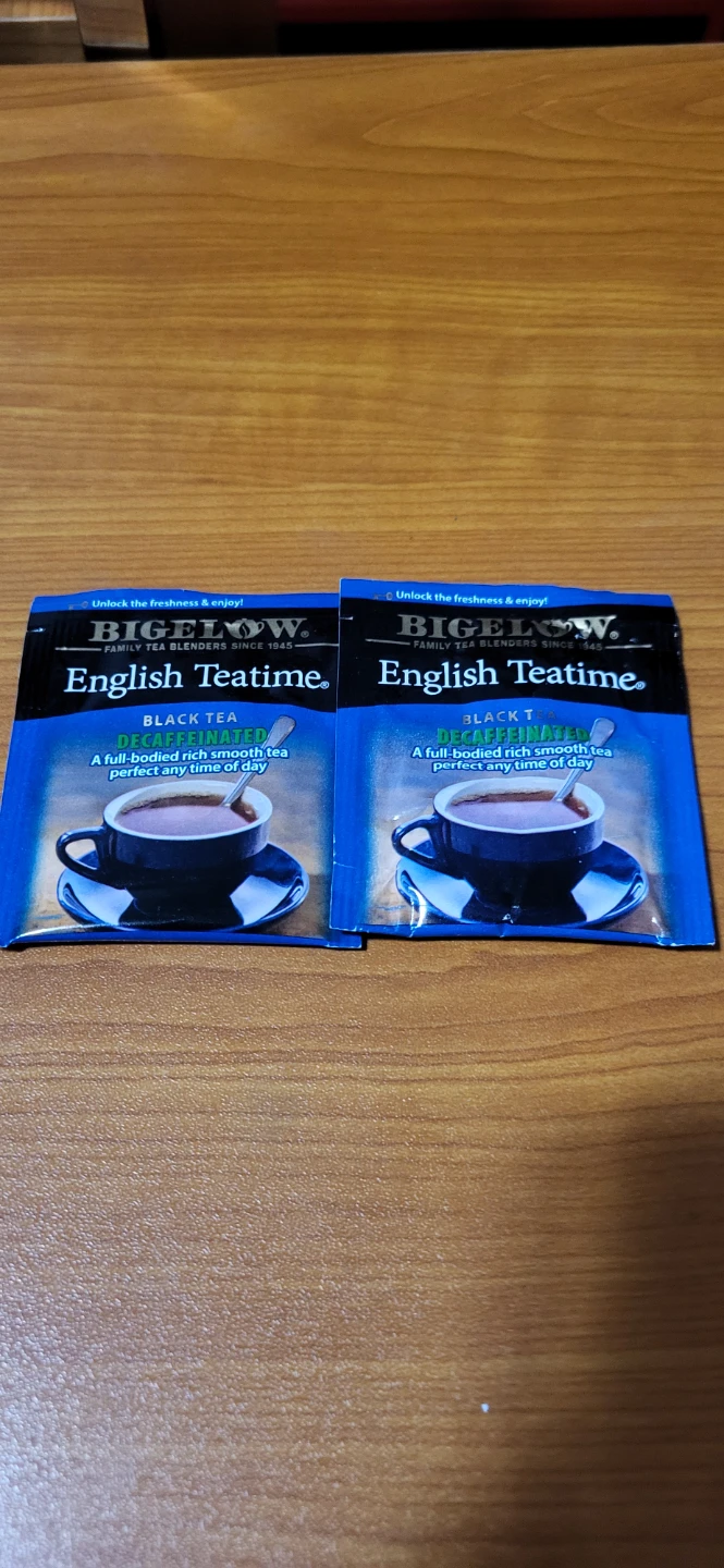 Bigelow English Teatime Decaffeinated Black Tea - 2 Sachets