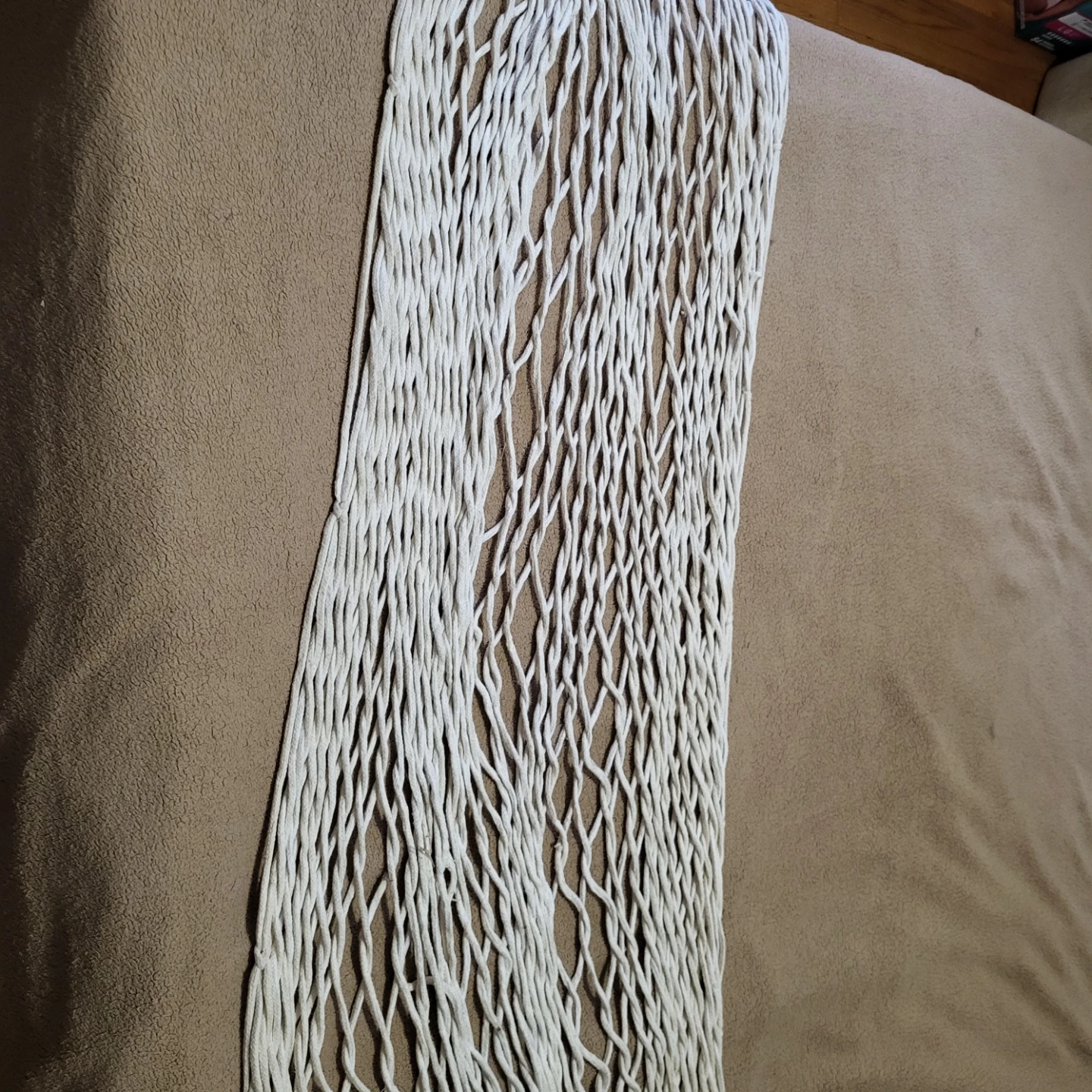 White Macrame Hammock Chair - photo 2