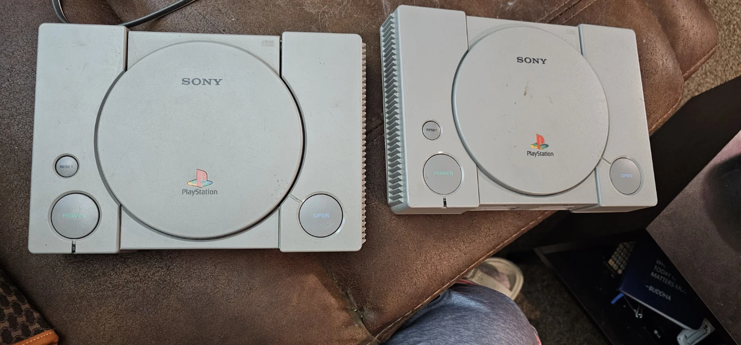 PlayStation 1 with original box and manual