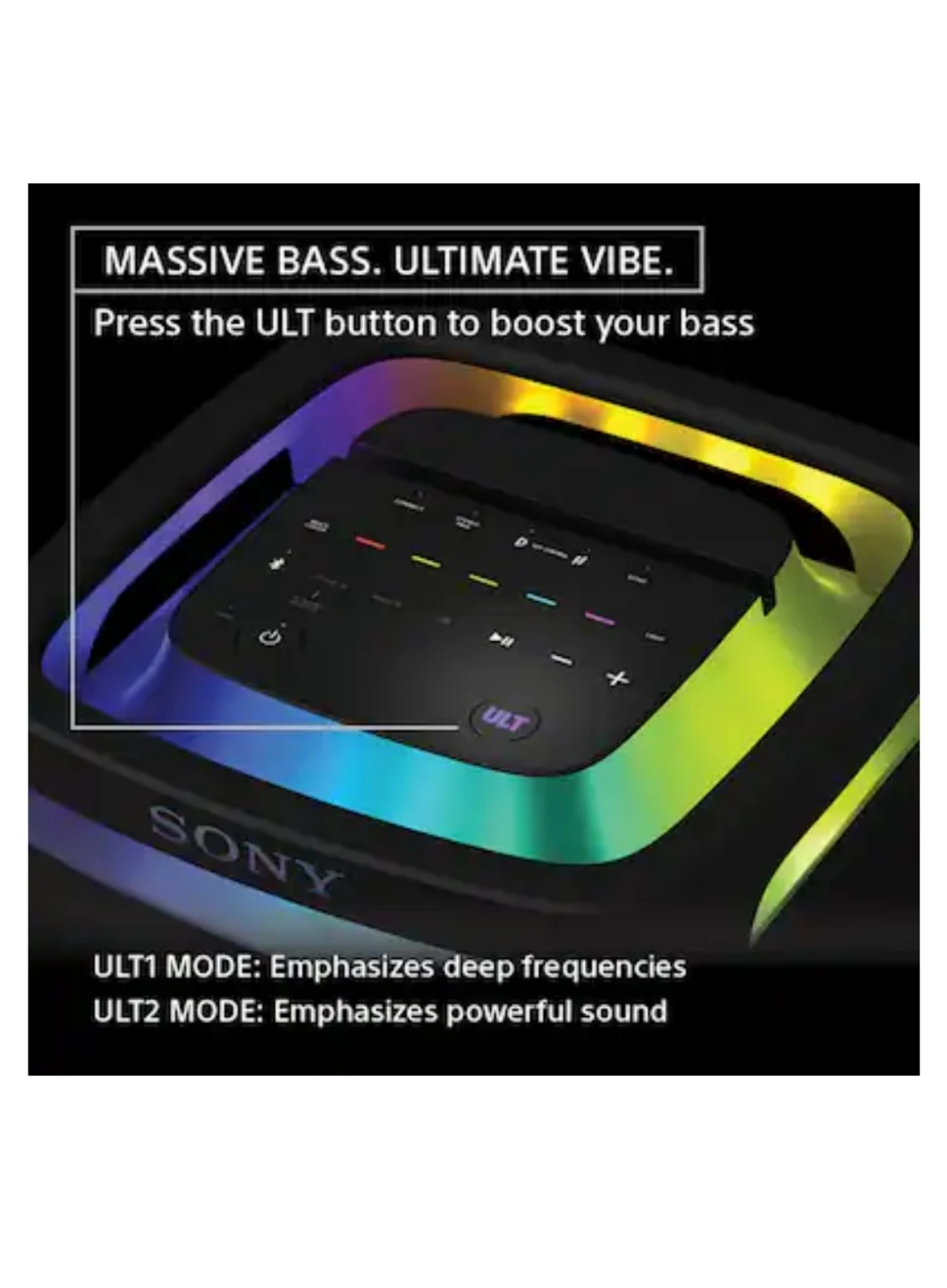 SONY  ULT TOWER 9AC Party Speaker Bluetooth in Black - photo 3