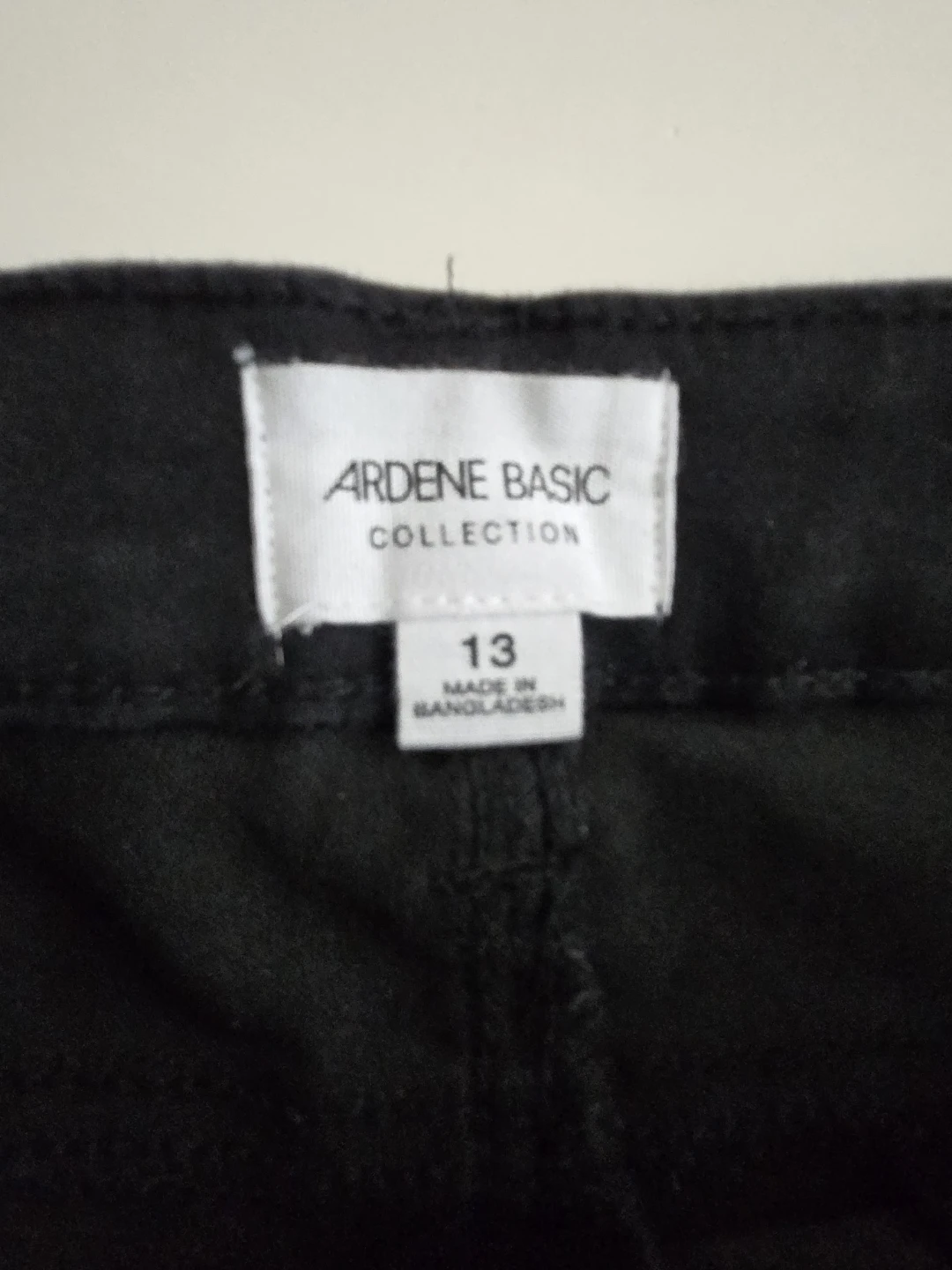 Black Denim Shorts Size 13 - Fits like Medium - photo 2