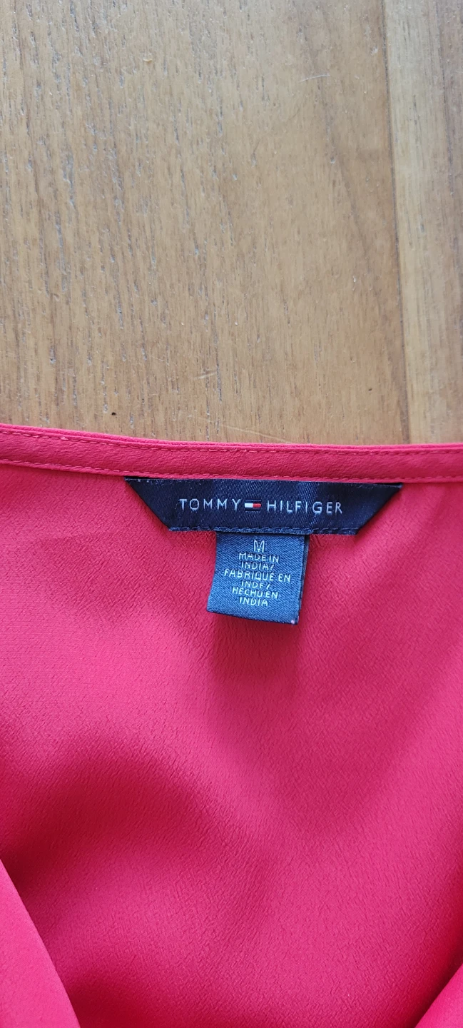 Tommy Hilfiger Women's Red Blouse Size M - photo 2