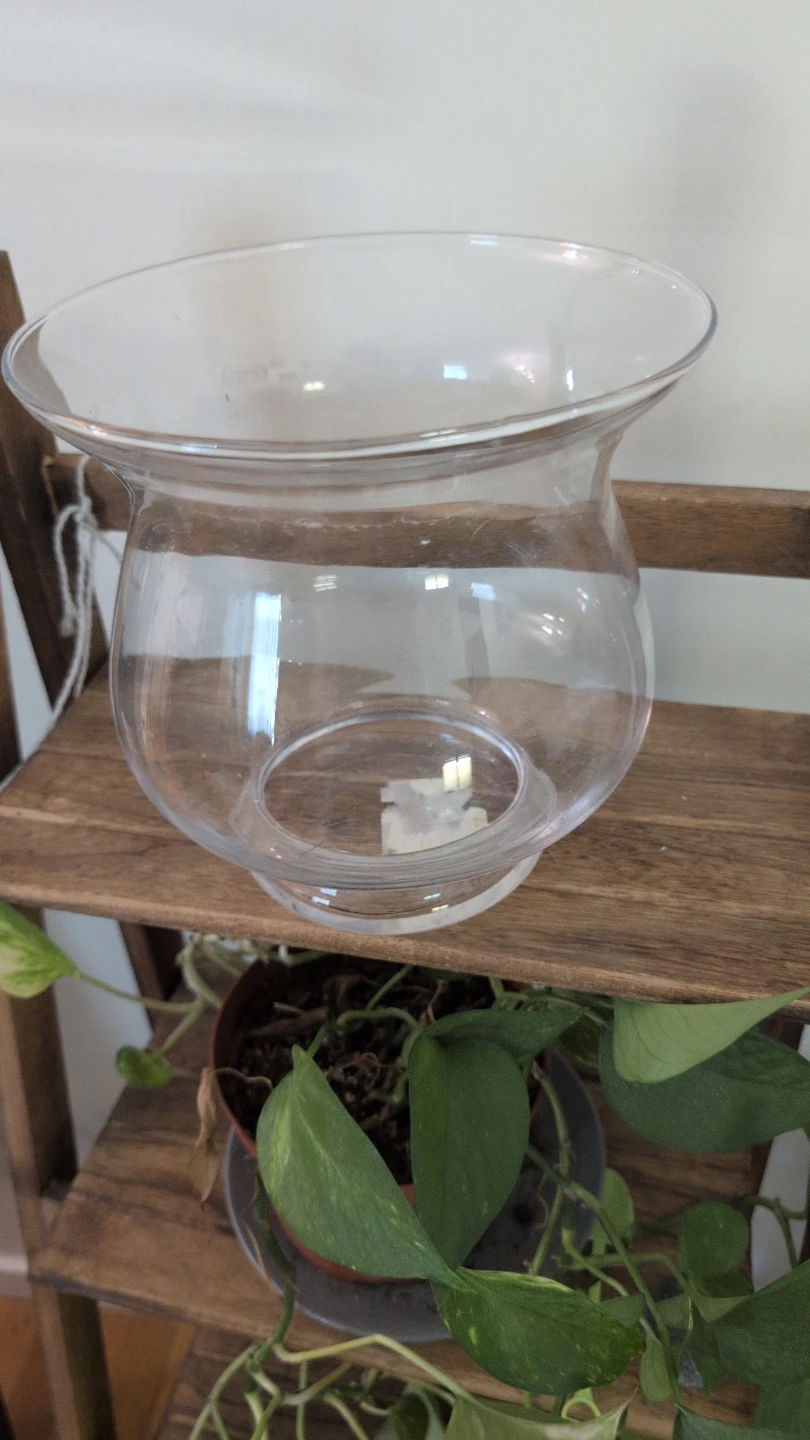 Clear Glass Fishbowl Vase - photo 2