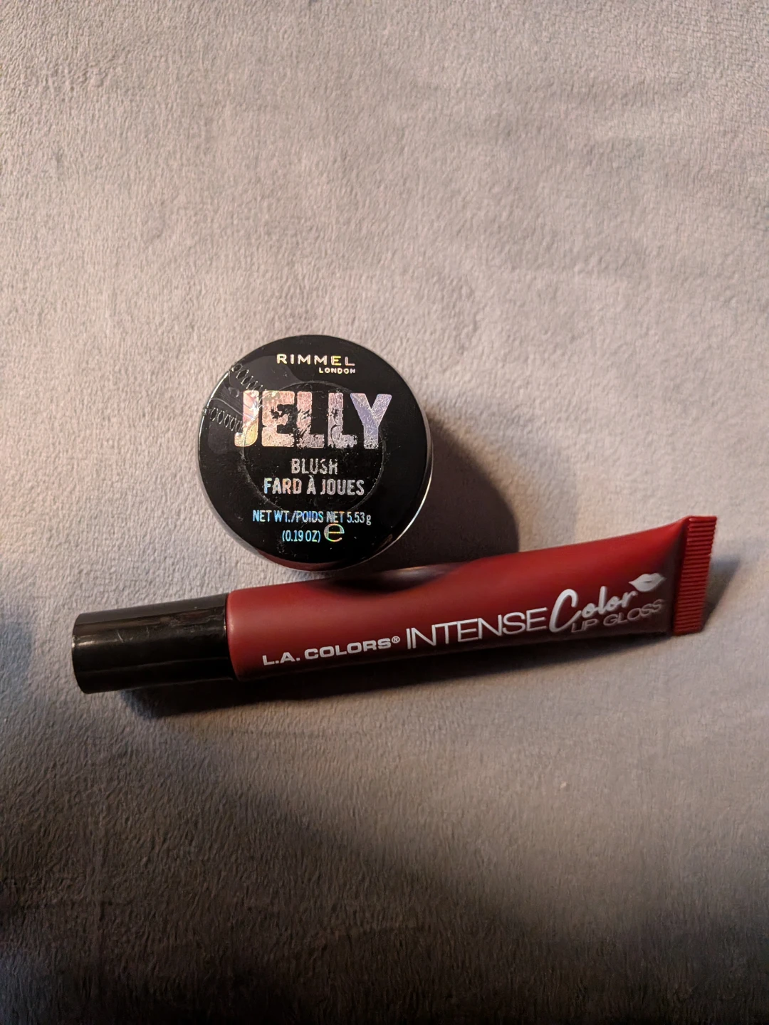 Rimmel Jelly Blush and LA Colors Lip Gloss Set