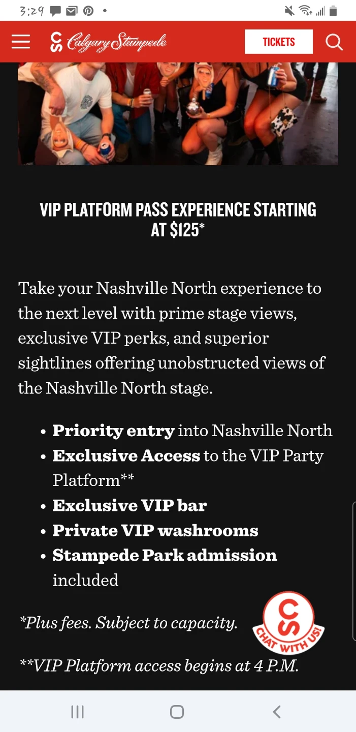 Nashville North VIP July 6th and Stampede Entry