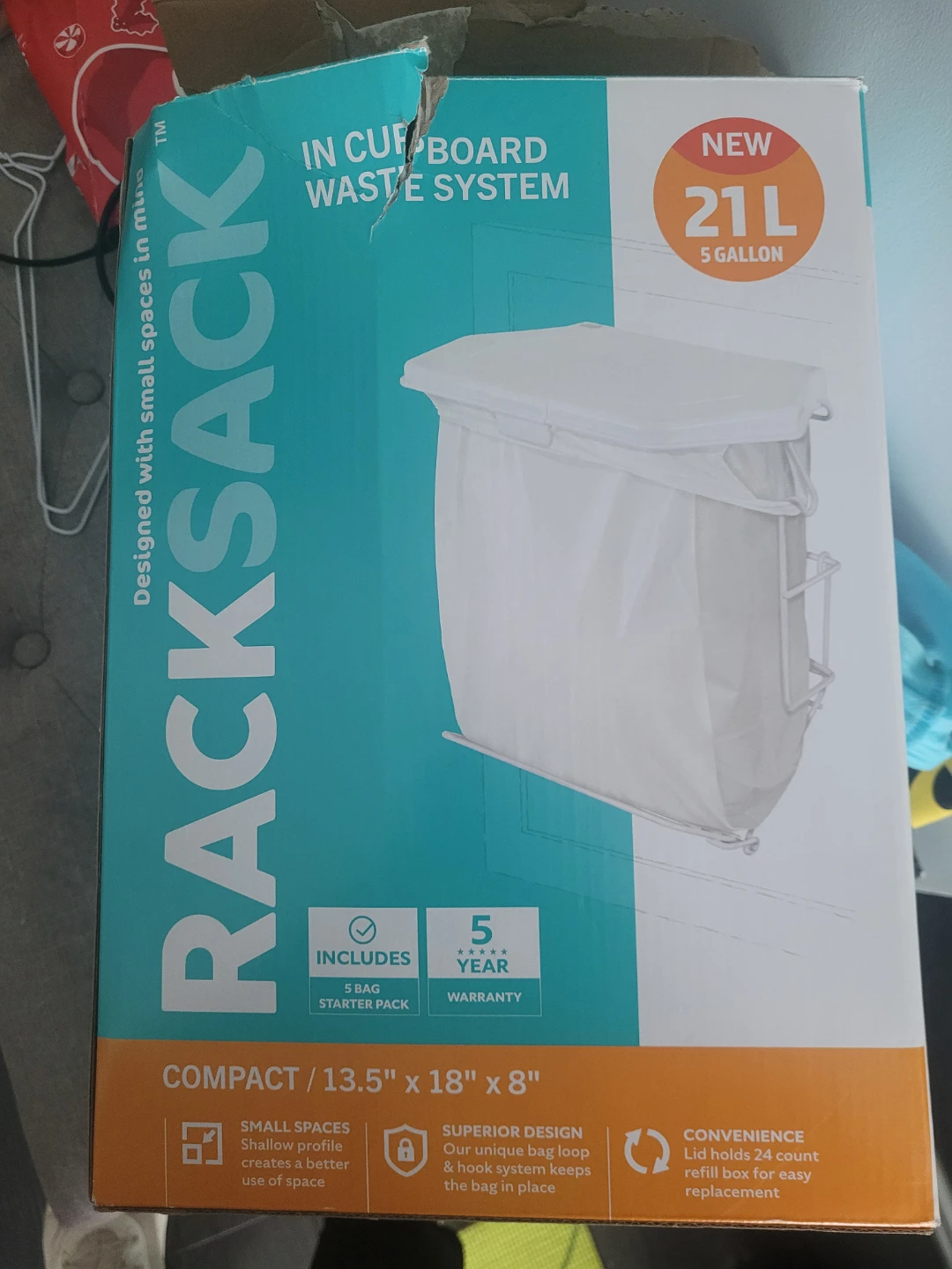 RACK SACK COMPACT 21L Waste System