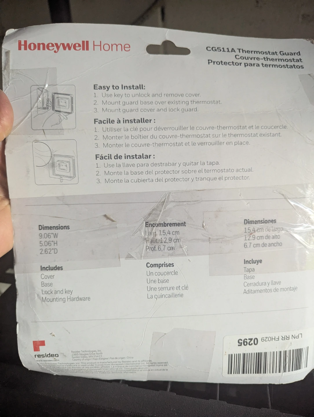Honeywell Home CG511A Thermostat Guard - photo 2