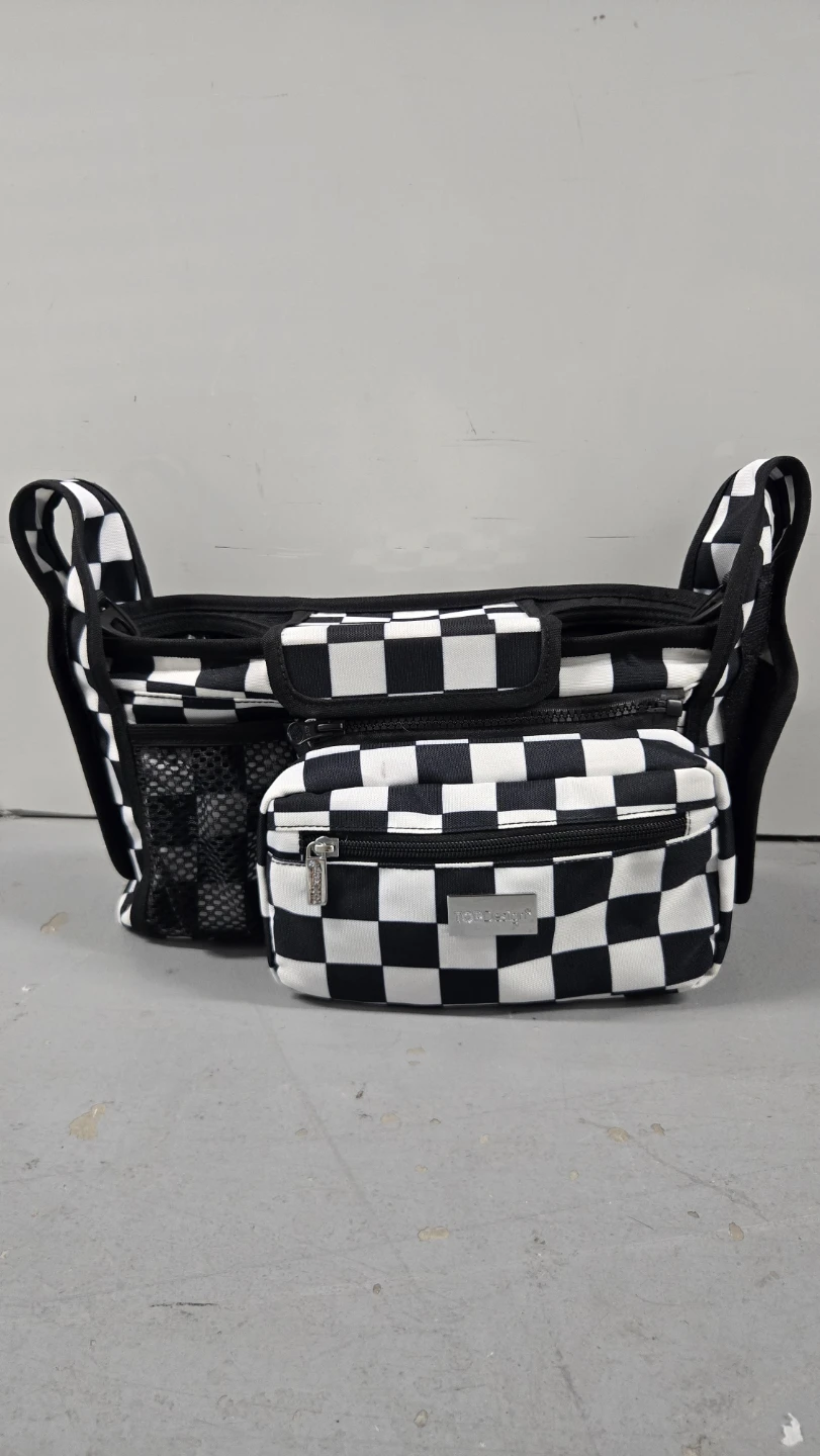TOPDESIGN Stroller Organizer Bag - Black and White Checkered - photo 2