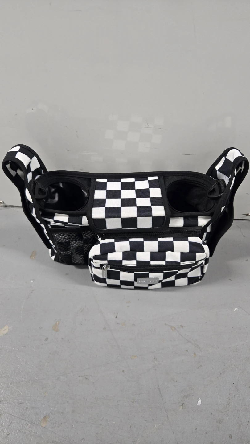 TOPDESIGN Stroller Organizer Bag - Black and White Checkered - photo 3