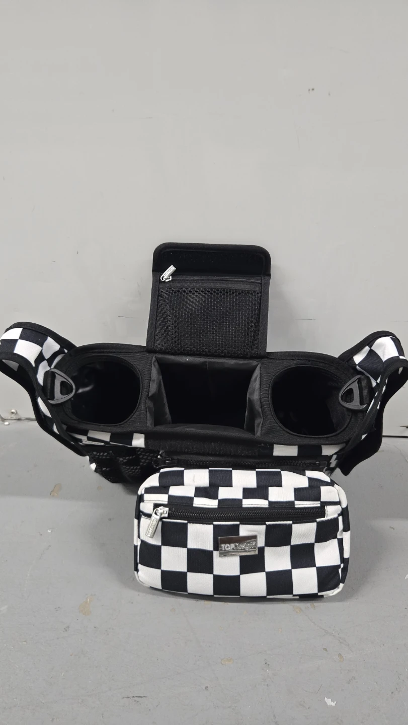 TOPDESIGN Stroller Organizer Bag - Black and White Checkered - photo 4