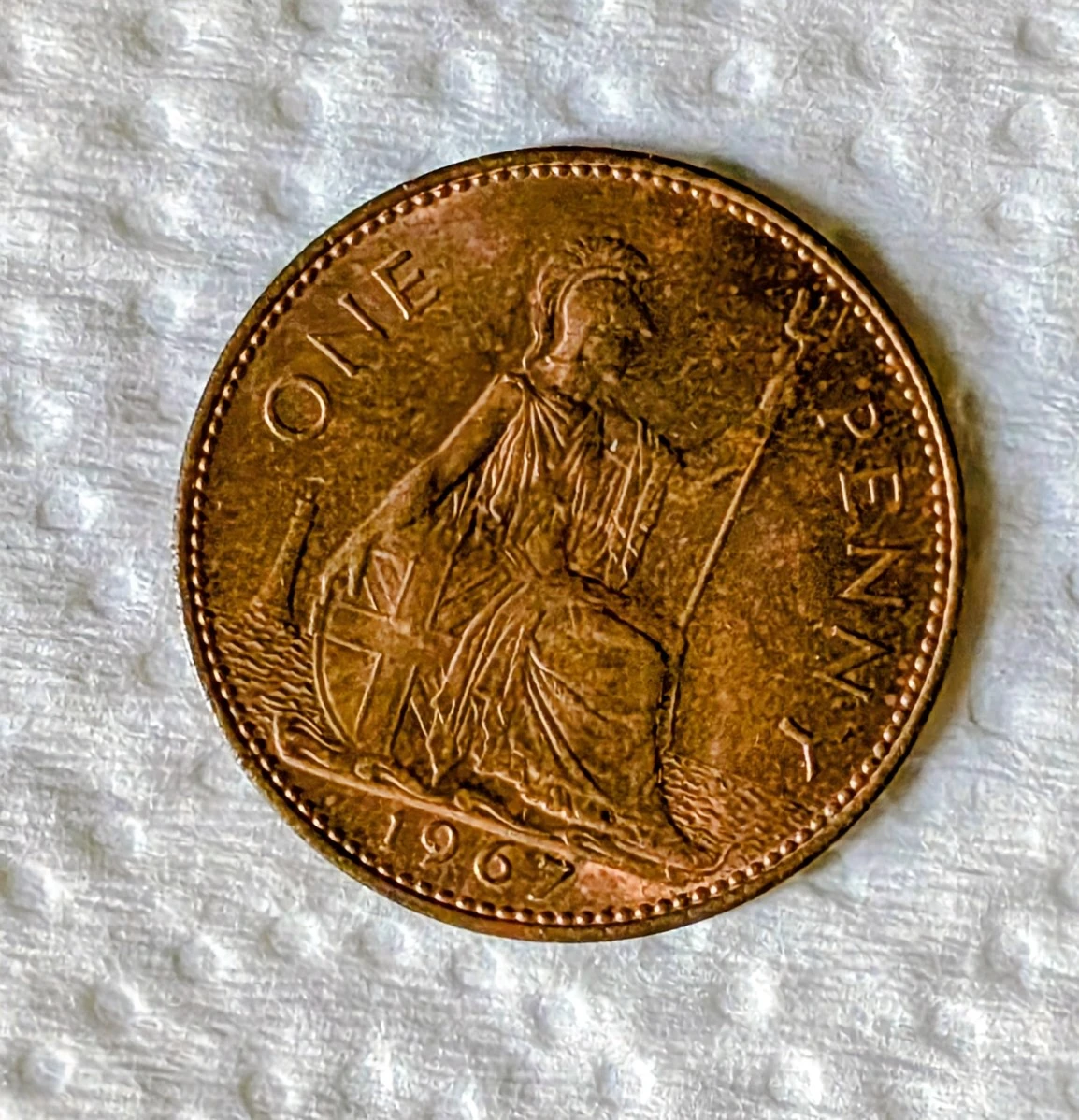 1967 One Penny Coin - photo 2