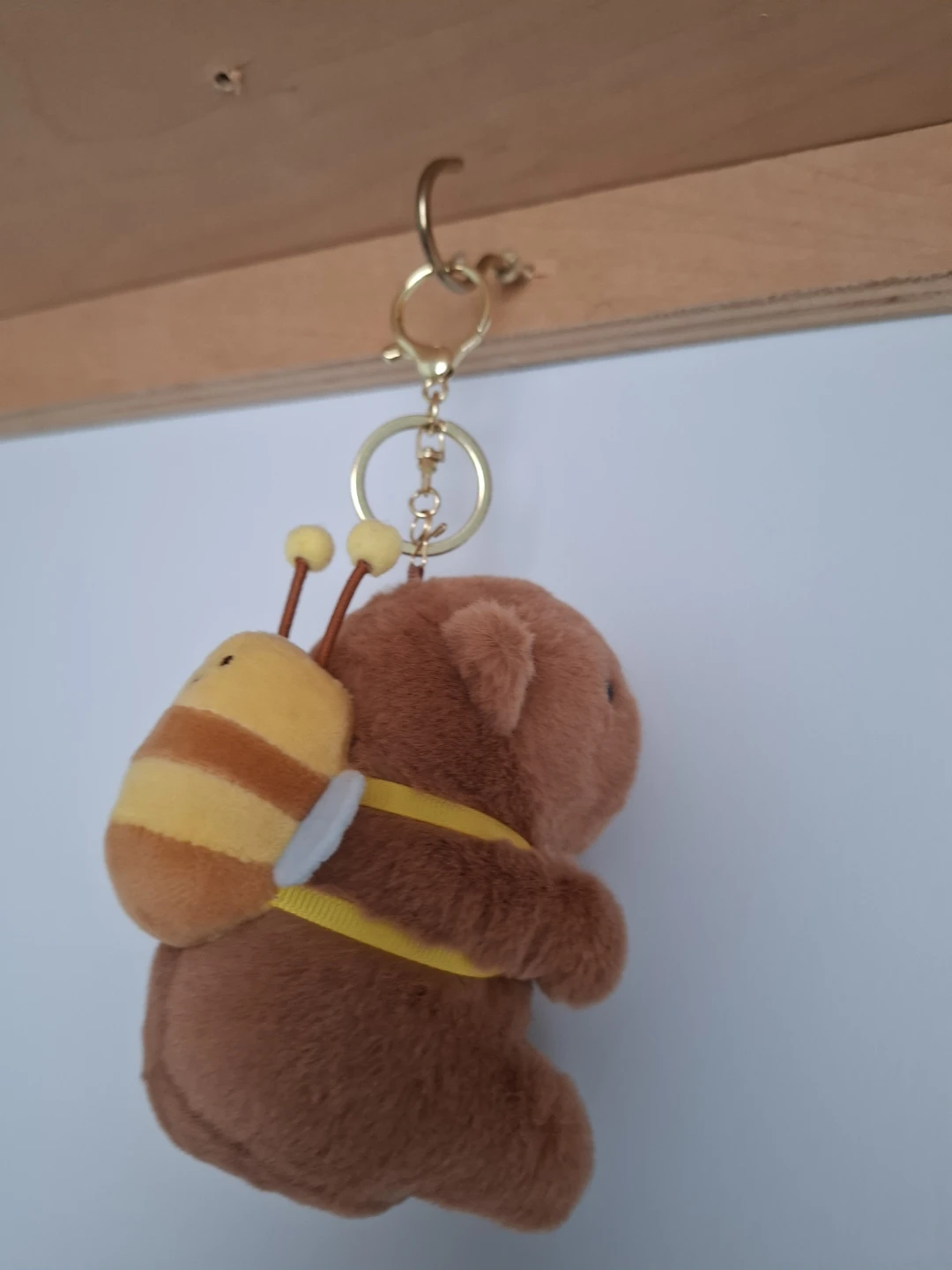 Brown Plush Capybara keychain to carry - photo 3