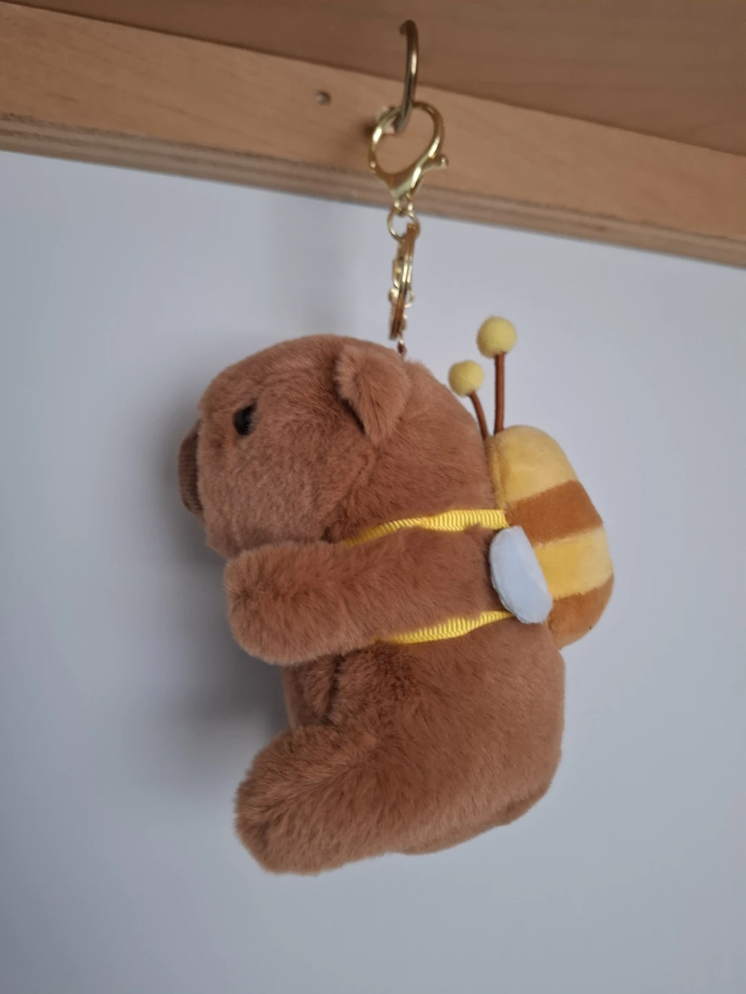 Brown Plush Capybara keychain to carry - photo 4