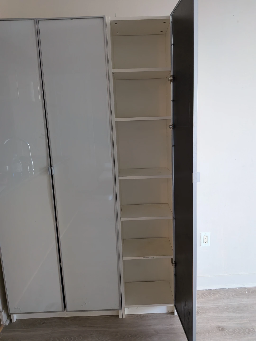 White 3-Door Ikea(?) cabinet - photo 3