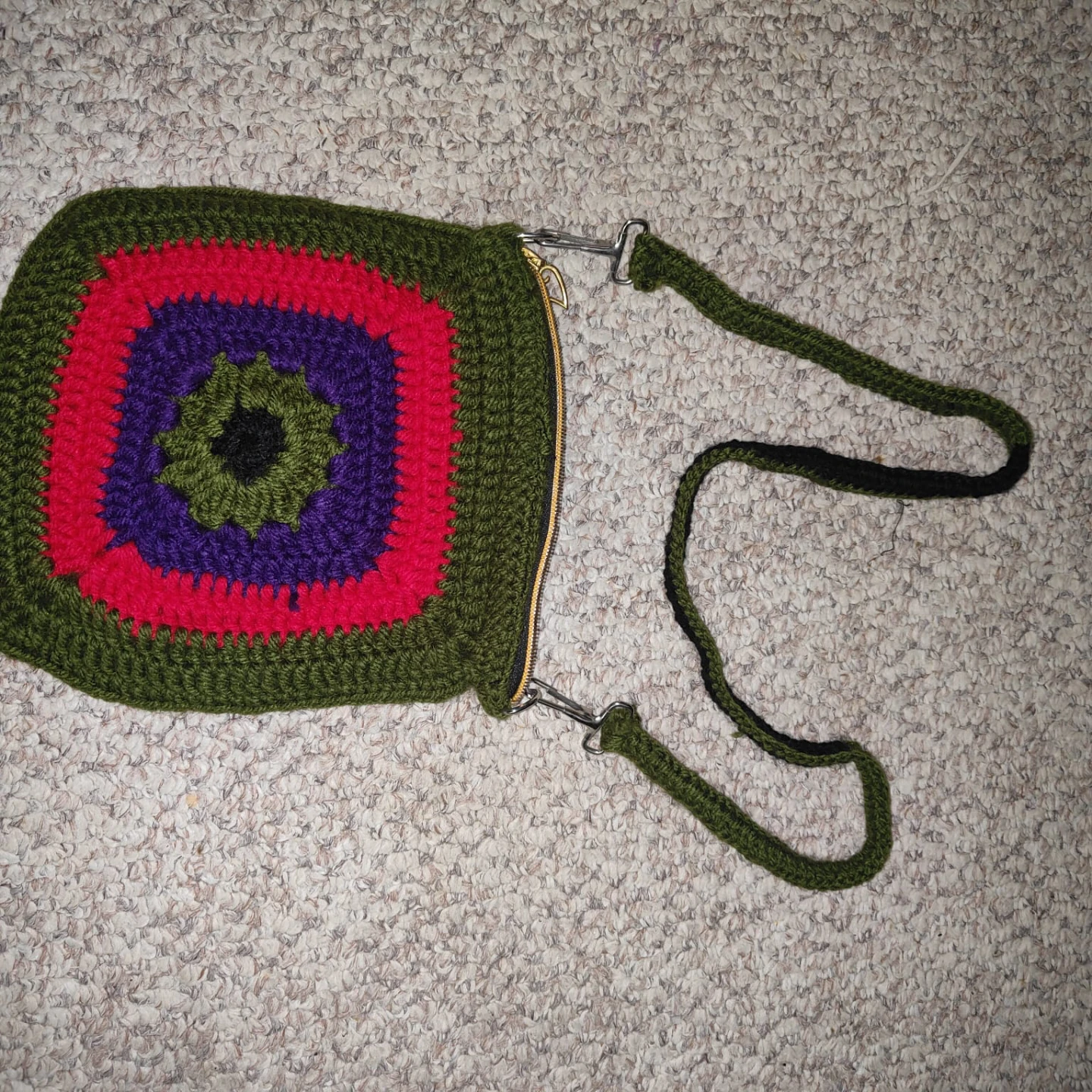 Crocheted Crossbody Bag - photo 2