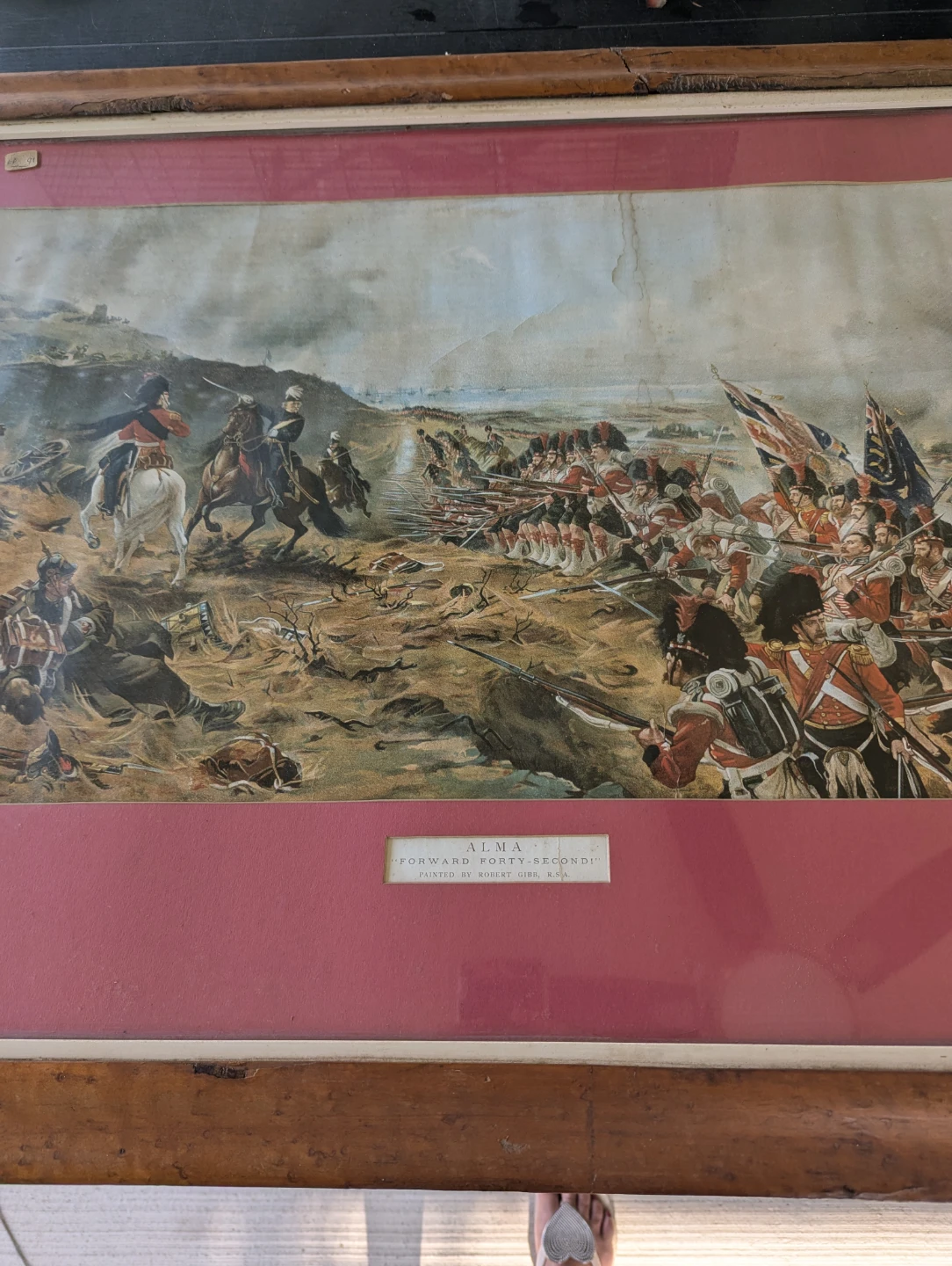 Framed Print: Alma "Forward Forty-Second!" by Robert Gibb