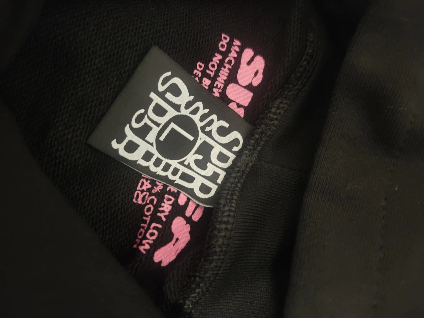 1:1 black punk Spider Hoodie size large - photo 3