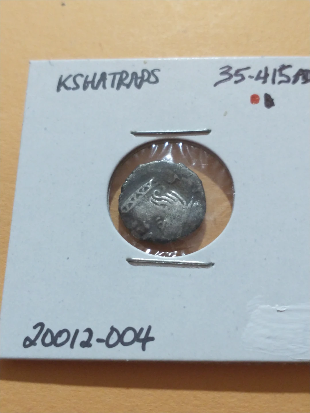 35-415 AD Kshatraps (Western Satraps) Silver Drachm Ancient Coin - photo 4