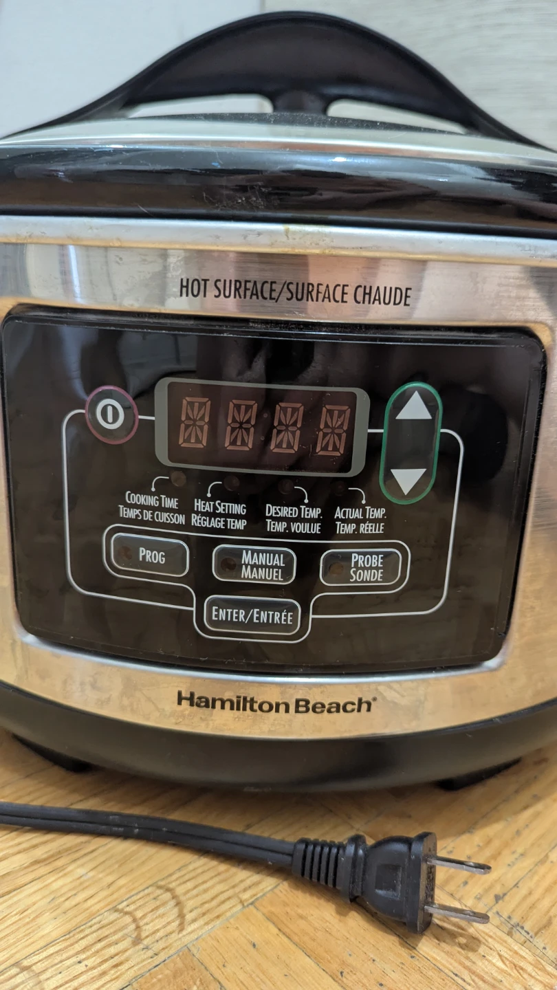 Hamilton Beach 6 Qt Slow Cooker 33862 Without Thermometer cord! - photo 2