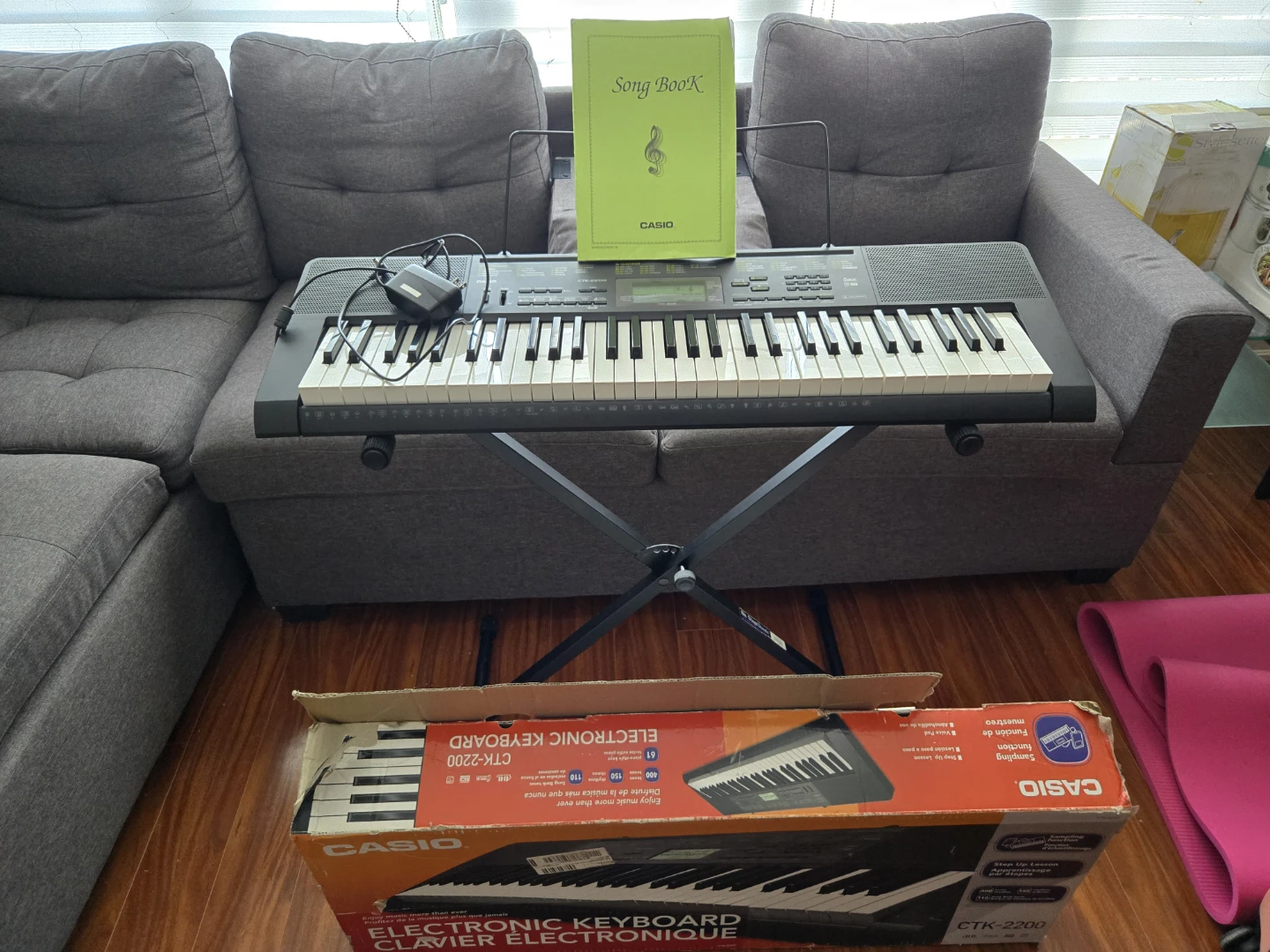 Casio CTK-2200 61-Key Keyboard + Adjustable Stand