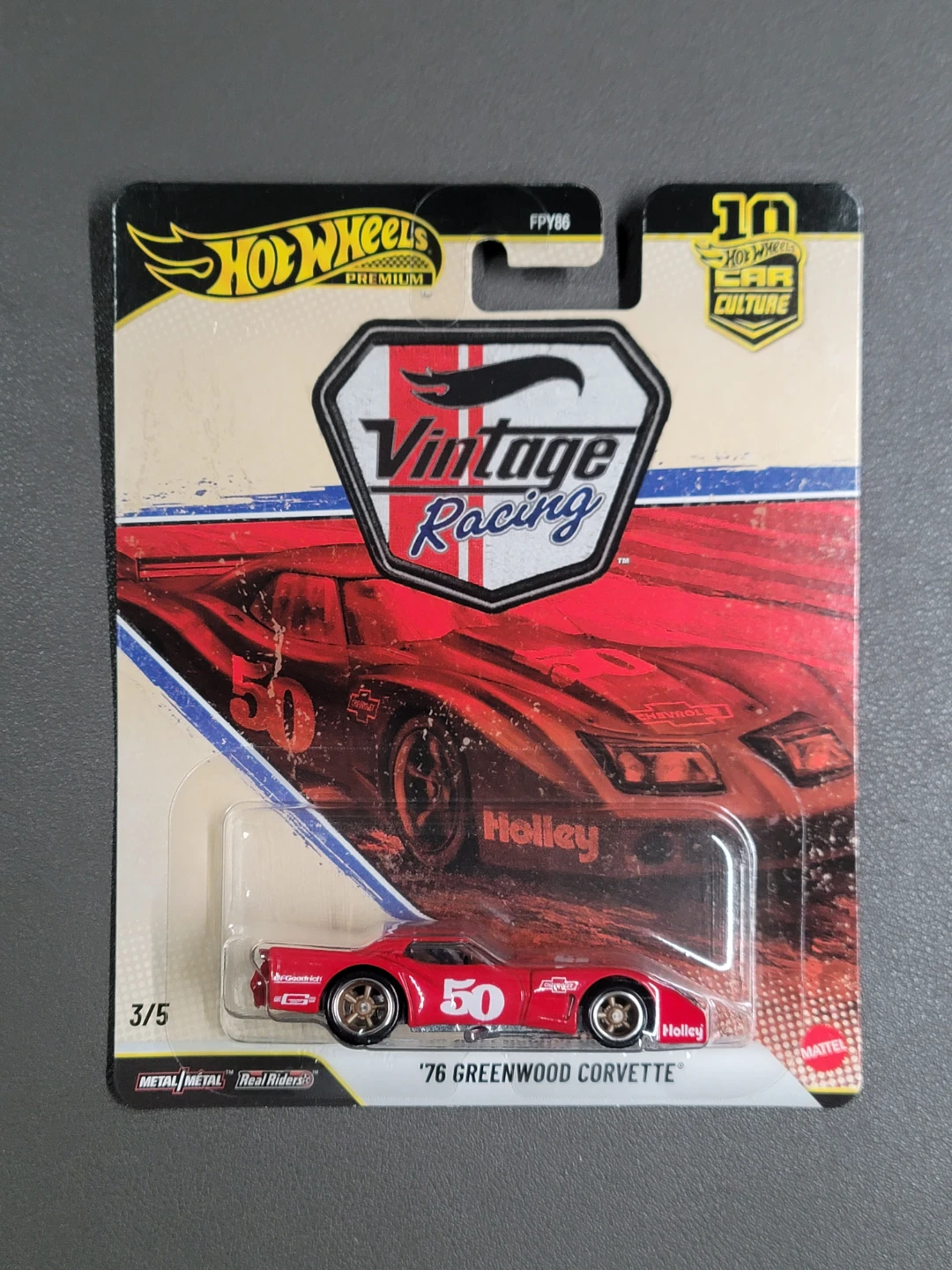 Hot Wheels Premium '76 Greenwood Corvette Vintage Racing