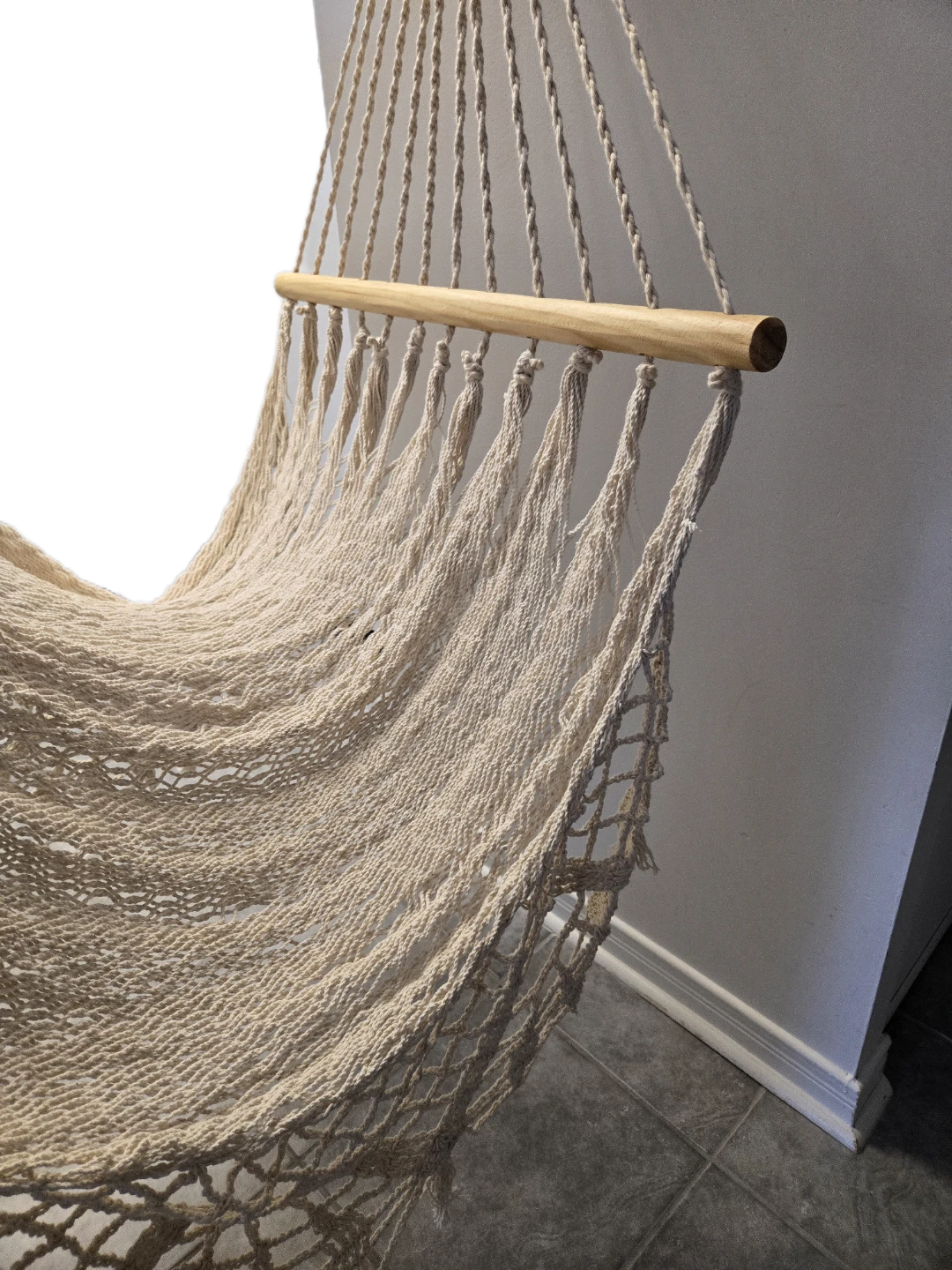 NEW Indaba Boho Macrame Hammock | Woven Cotton Tassels - photo 3