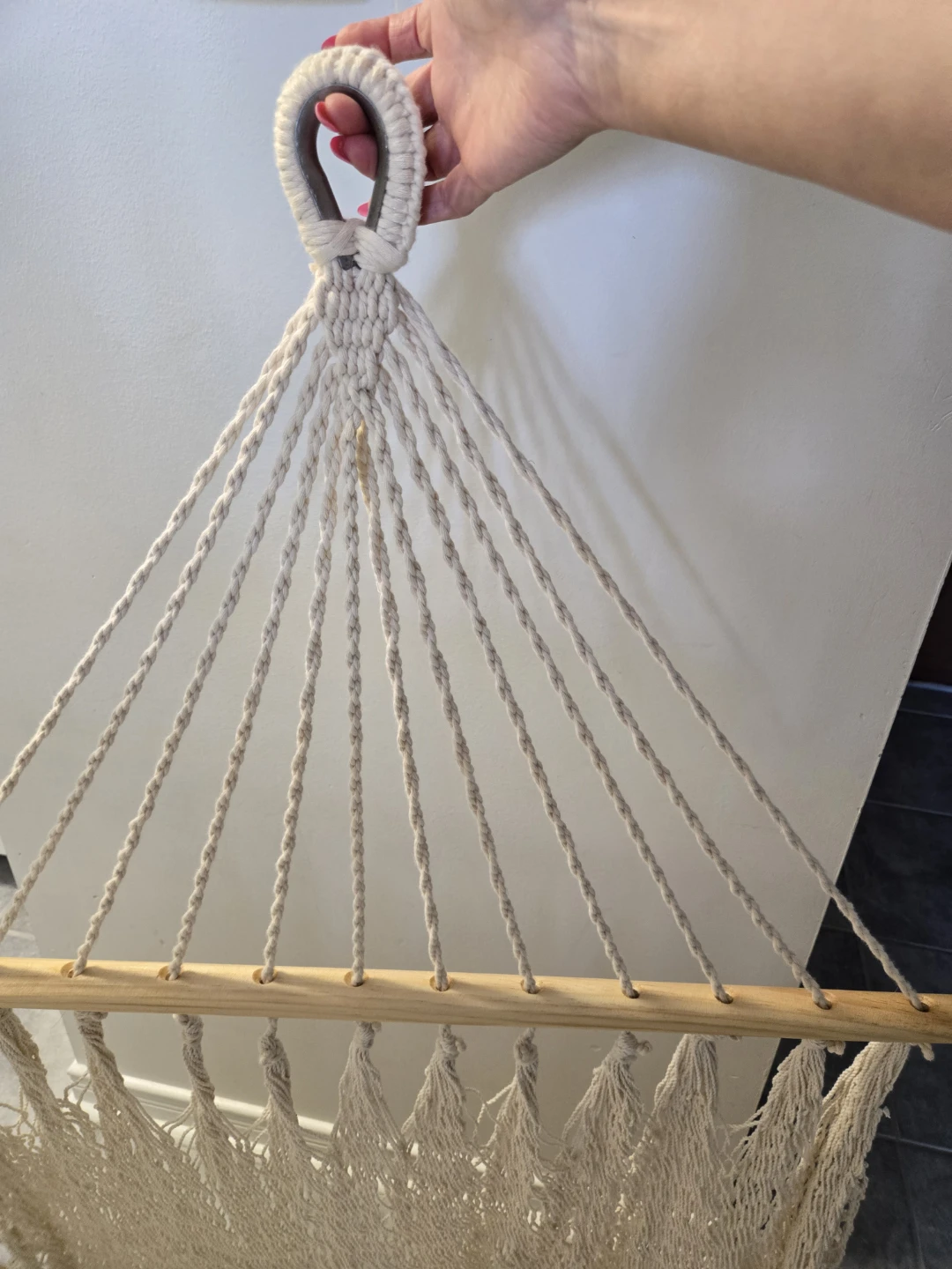 NEW Indaba Boho Macrame Hammock | Woven Cotton Tassels - photo 4