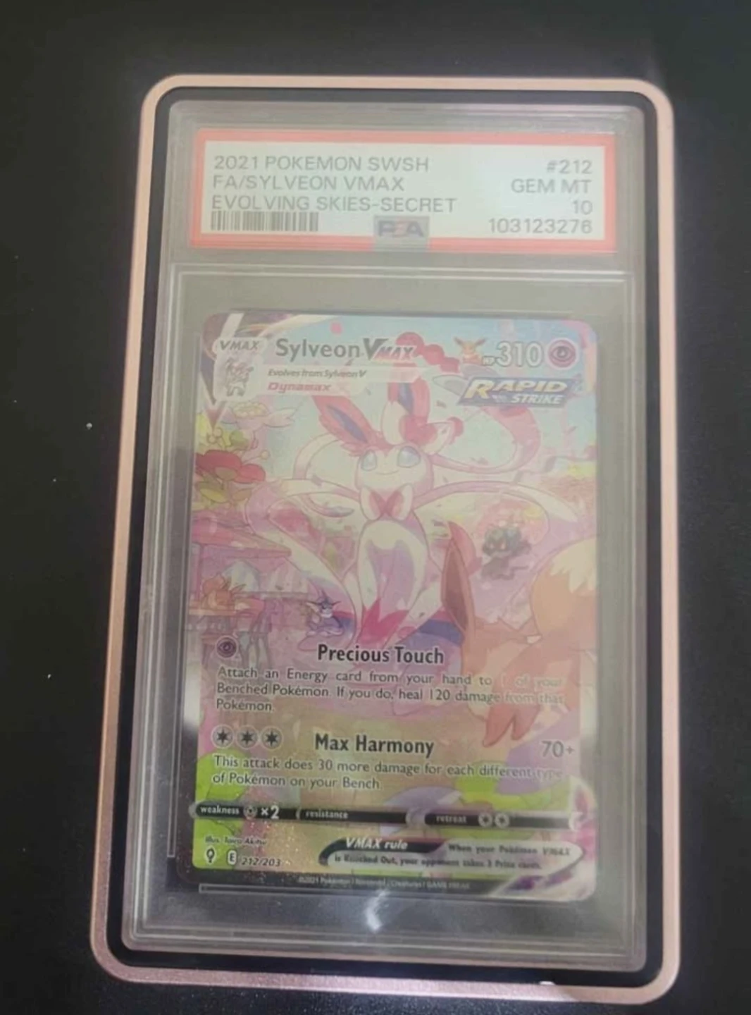 Sylveon vmax alt art PSA 10 - photo 3
