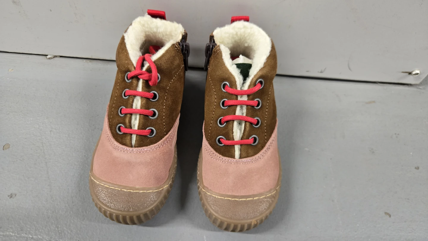 Kids Brown & Pink Suede Boots size 25 made in Spain - photo 2
