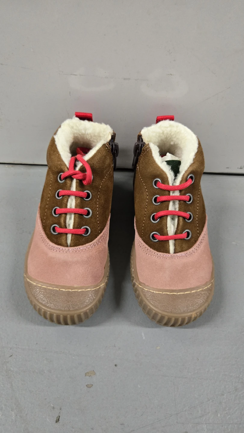Kids Brown & Pink Suede Boots size 25 made in Spain - photo 3