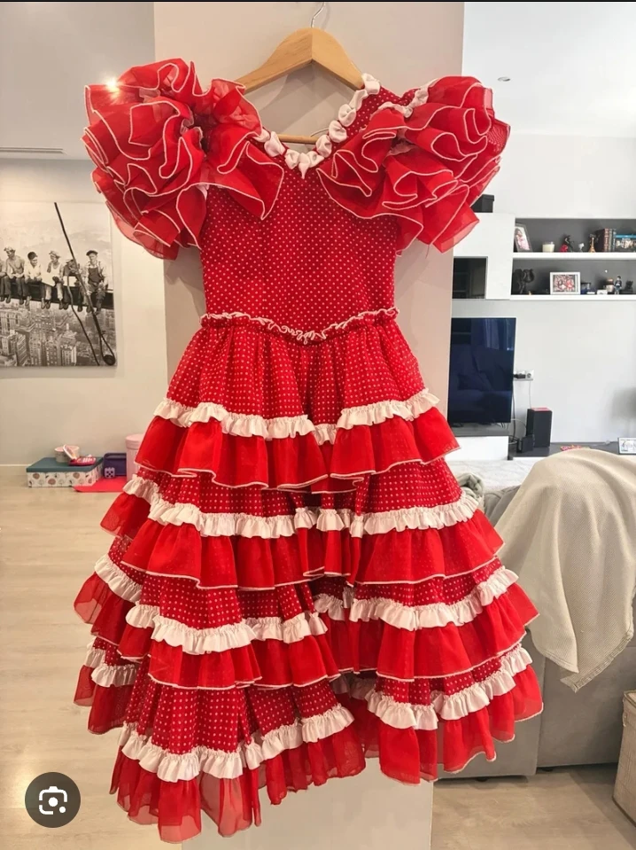 Red Polka Dot Flamenco Dress
