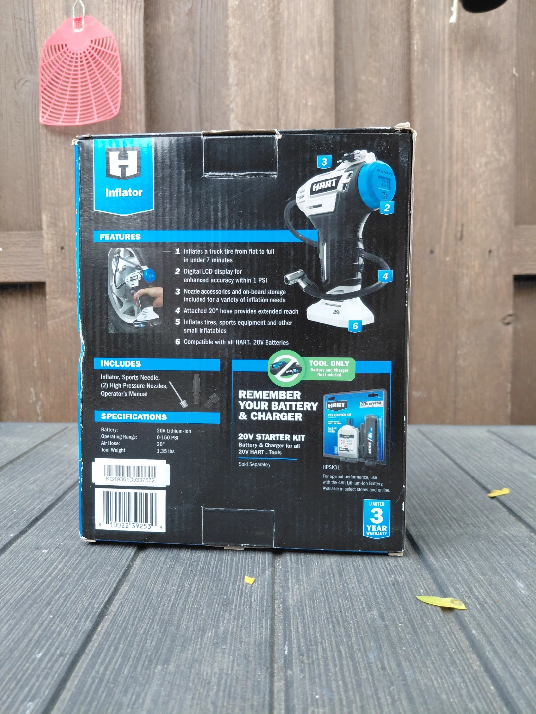 HART 20V Inflator - photo 3