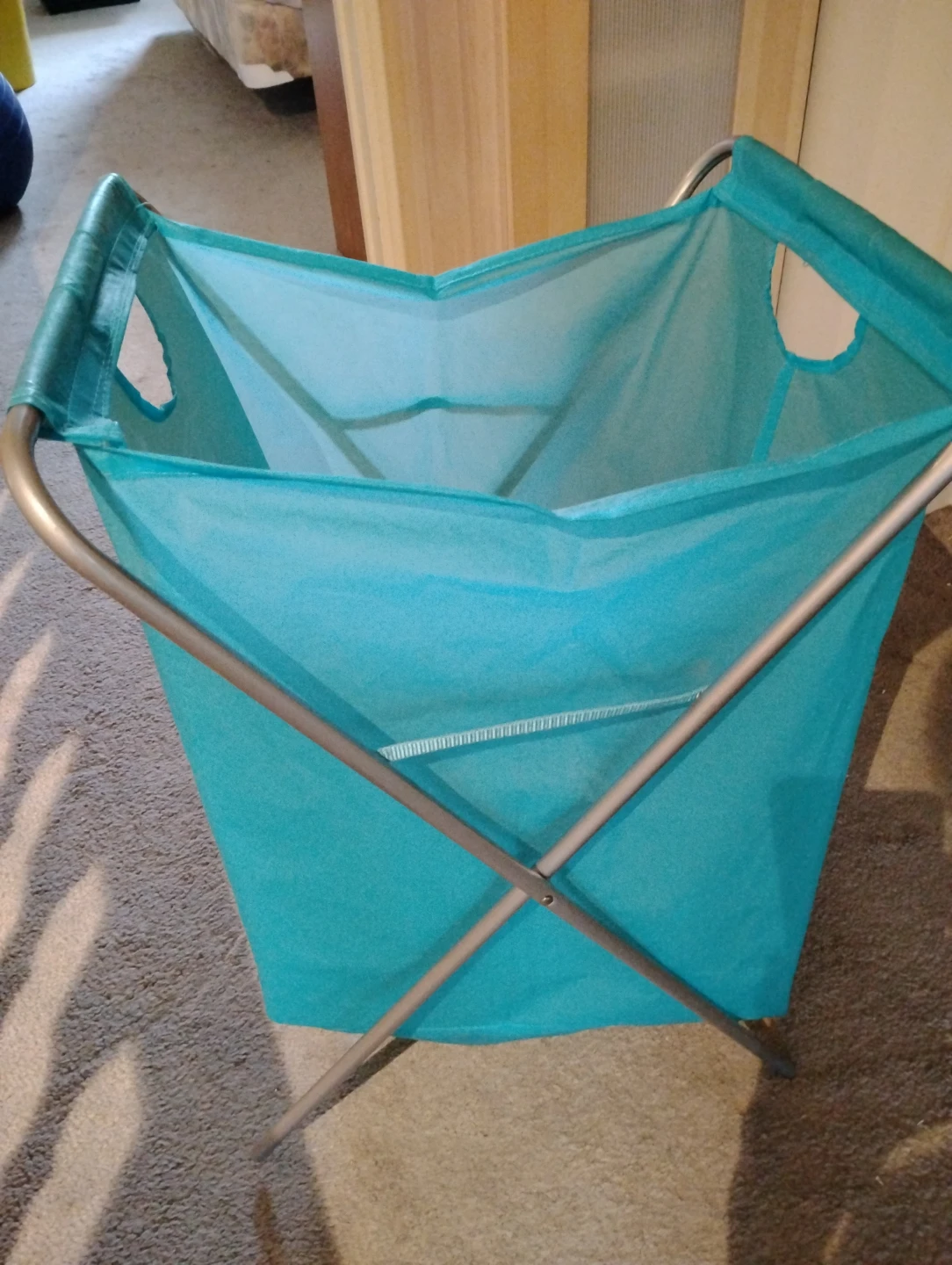 FREE Plastic Teal Collapsible Laundry Hamper