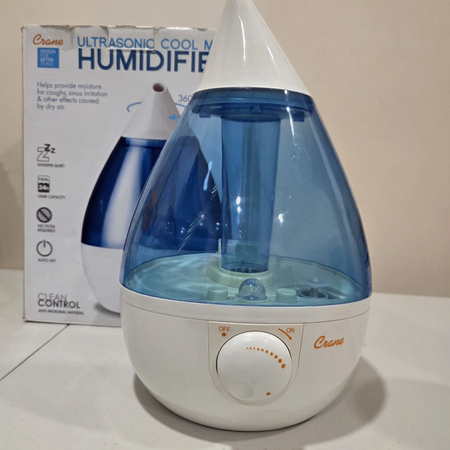 Crane Ultrasonic Cool Mist Humidifier