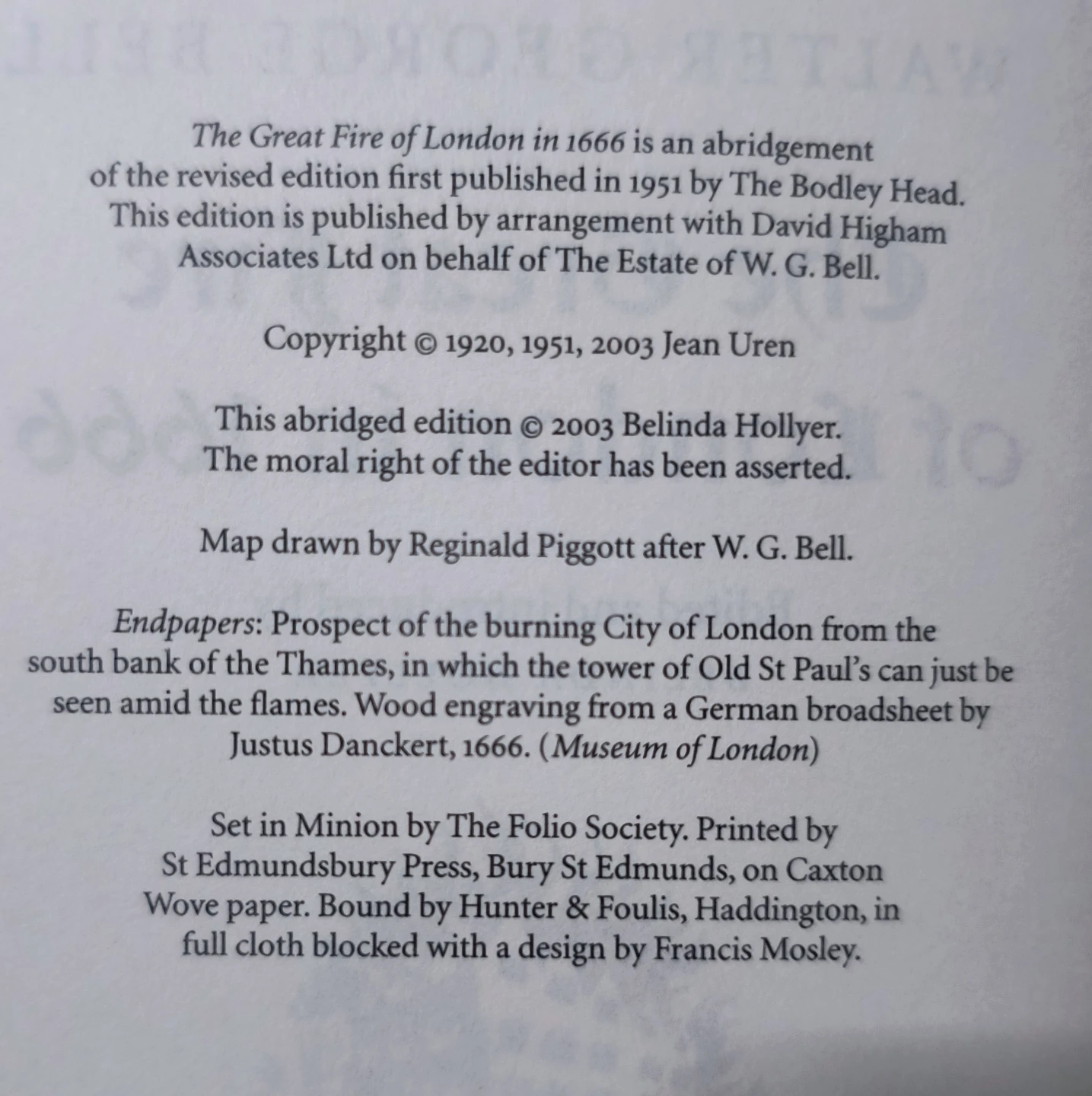 The Great Fire of London, Hardback Book w/ Case - photo 3