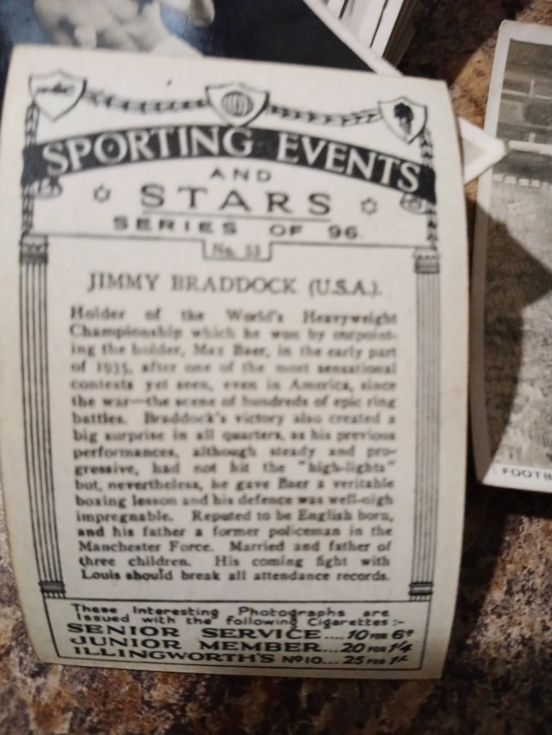 Vintage Sporting Events and Stars Card Collection - photo 2