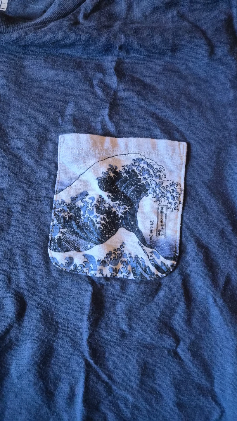 Uniqlo blue ukiyo-e tee - photo 4