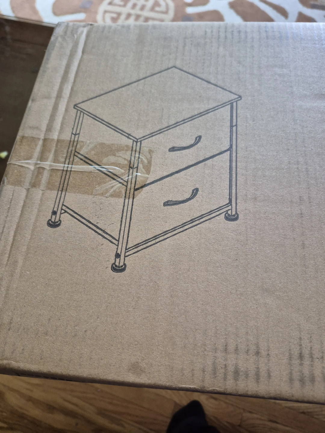 Nightstand with 2 Drawers