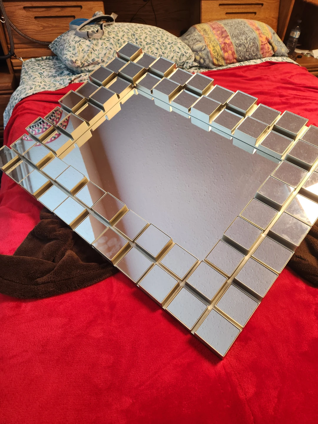 Stunning Hollywood Regency Style Mirrored Wall Decor - photo 5