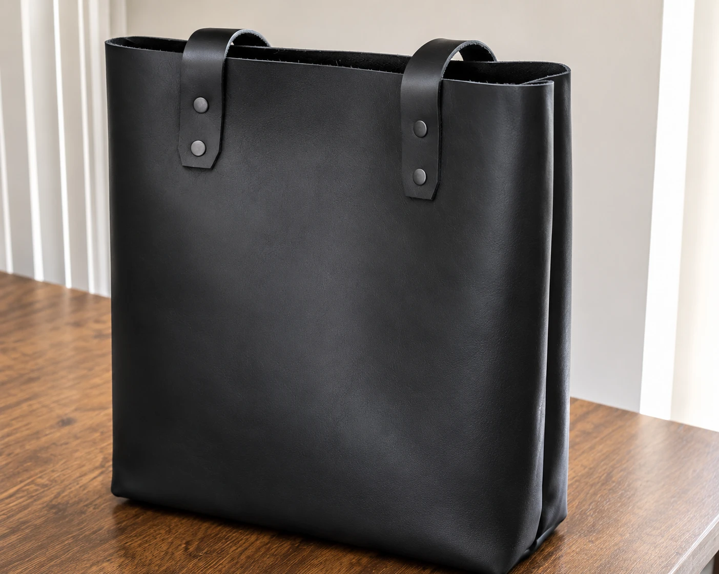 Brand New Handmade Calf Leather Minimalist Tote Bag
