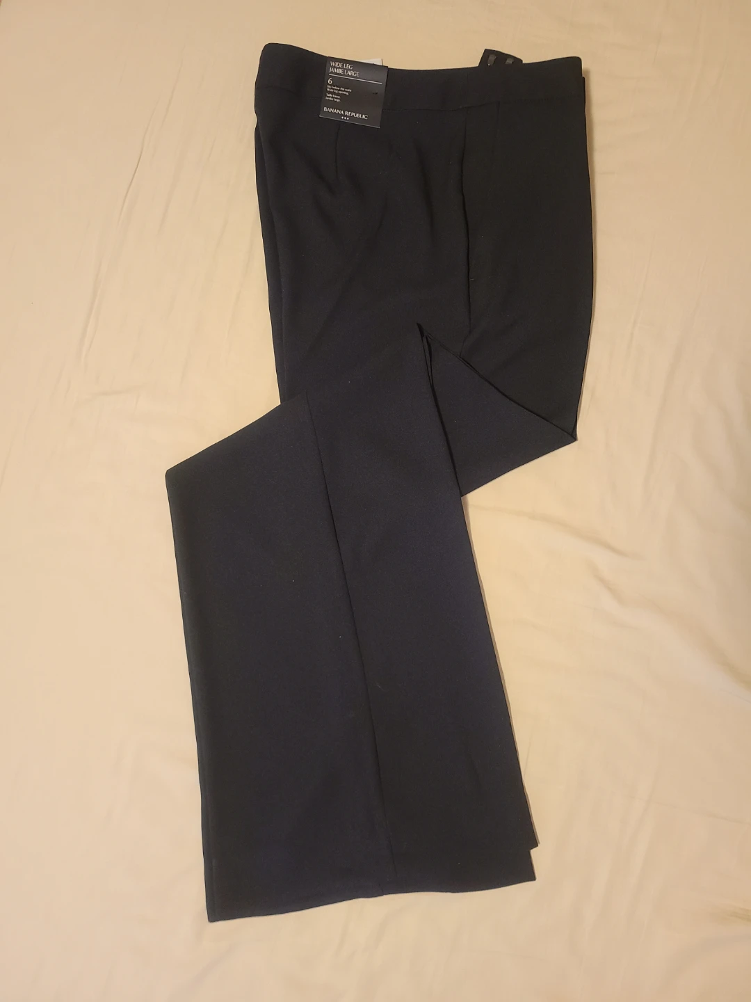 BNWT Banana Republic Black Wide Leg Pants Size 6 - photo 2