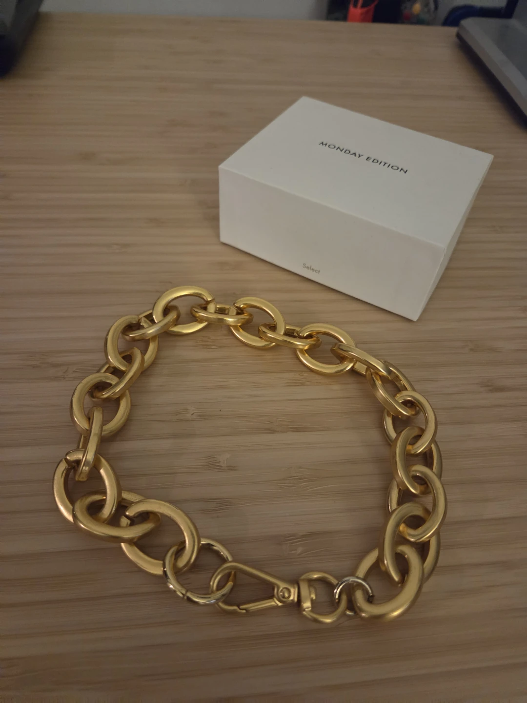 Monday Edition Chunky Gold Chain Necklace - photo 5