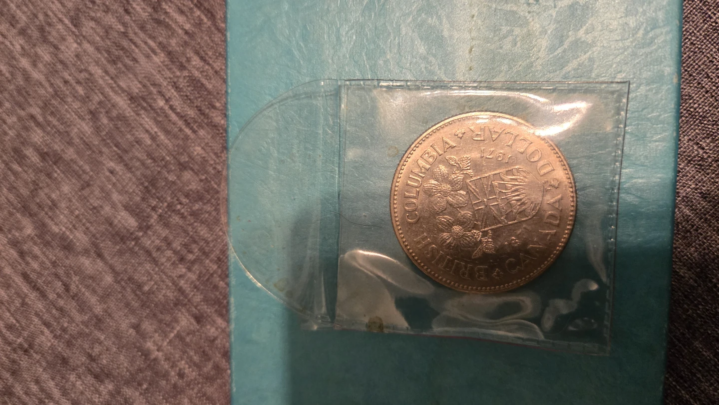 1971 British Columbia Canada Dollar Coin