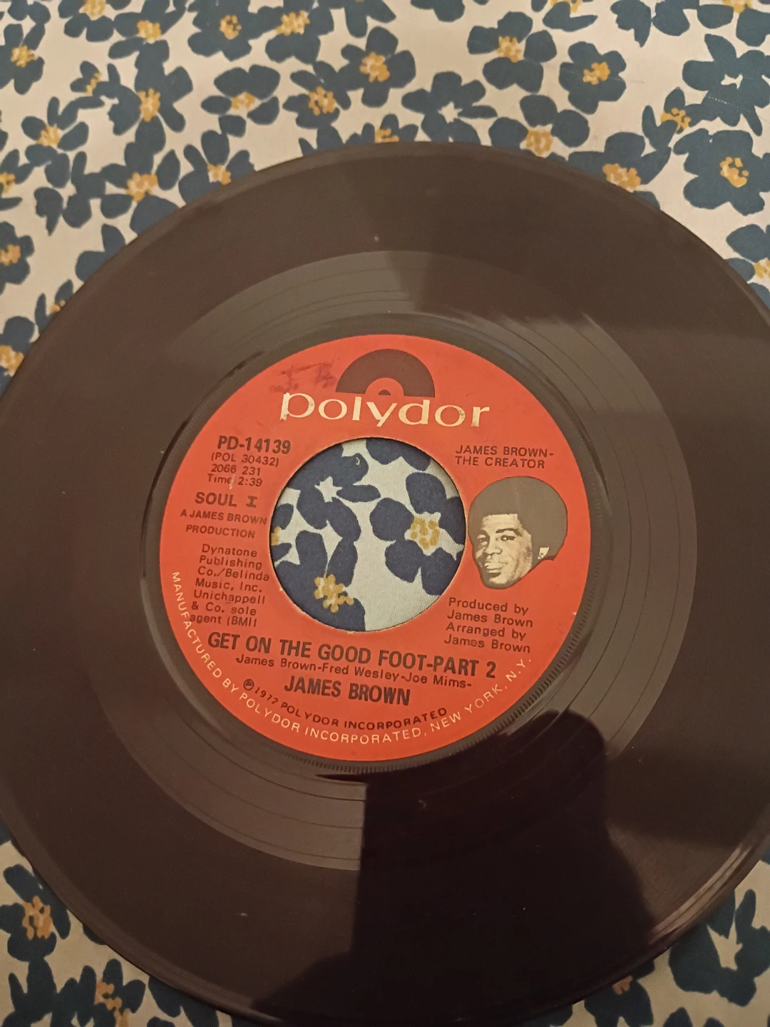 James Brown Get On The Good Foot-Part 2 7" Vinyl Record